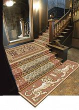 Круглый композиция из ковров и ковровой дорожки на лестницу Тоскана