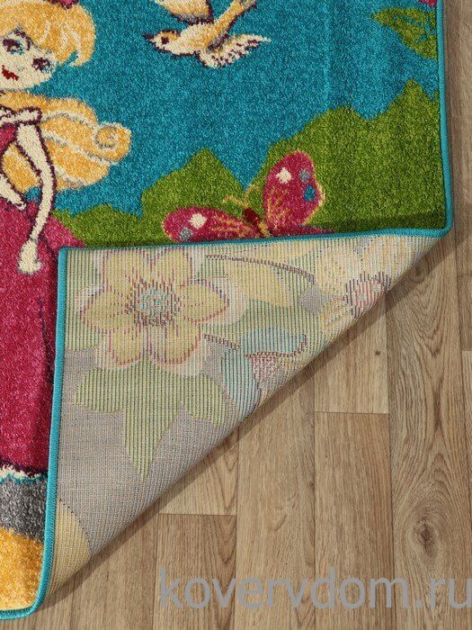 Ковер детский с Принцессой FUNKY NEL turquoise 